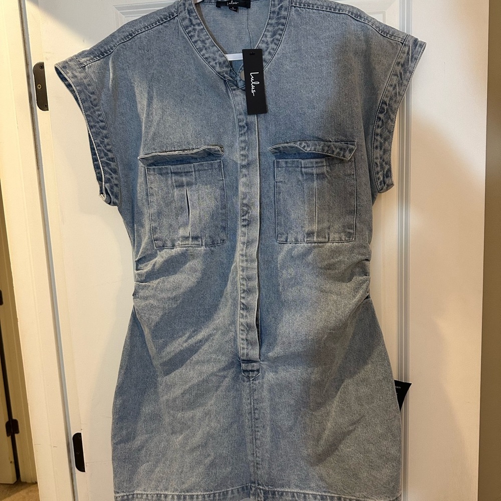 Lulu's Light Blue Denim Dress